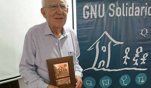 GNU Health - Social Medicine Award for Lifetime Achievement - Dr. Etienne Saliez